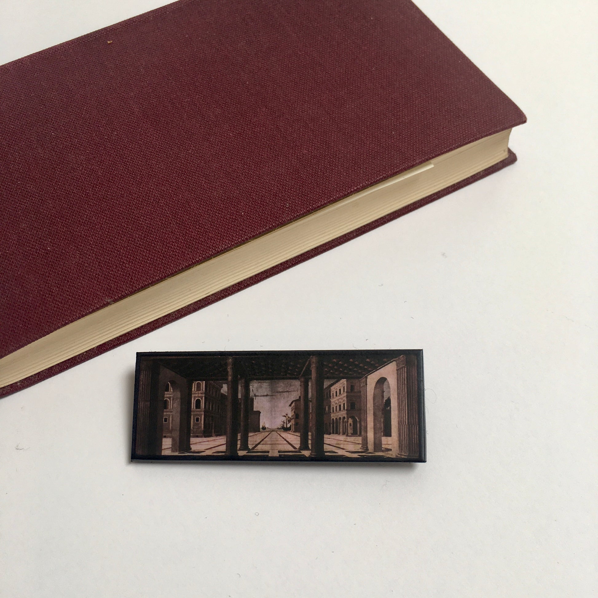 Museum-Inspired Sustainable Brooches The Ideal City, Berlin Renaissance art brooch. Obljewellery