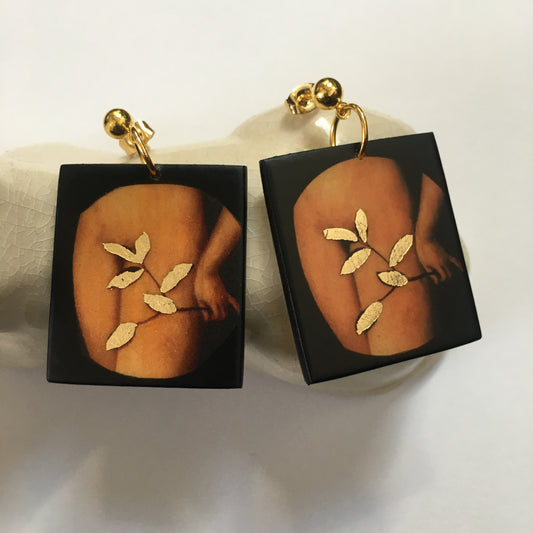 Eve, first woman art earrings