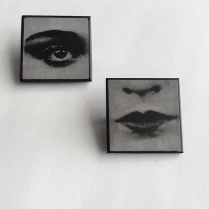 Museum-Inspired Sustainable Brooches Bauhaus Detail Brooch Set Obljewellery