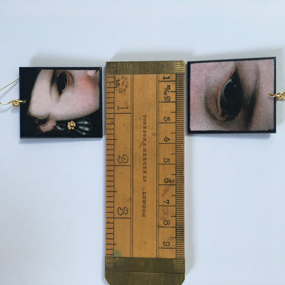 Museum-Inspired Sustainable Earrings Baroque art earrings Obljewellery