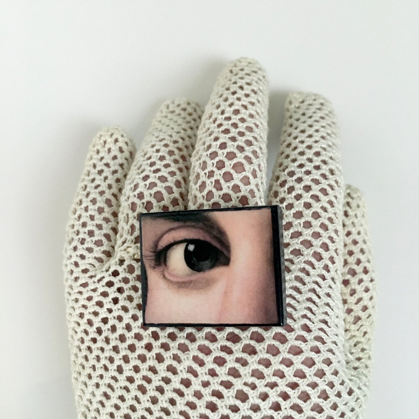 Museum-Inspired Sustainable Rings Eye art ring handmade from sustainable wood Obljewellery