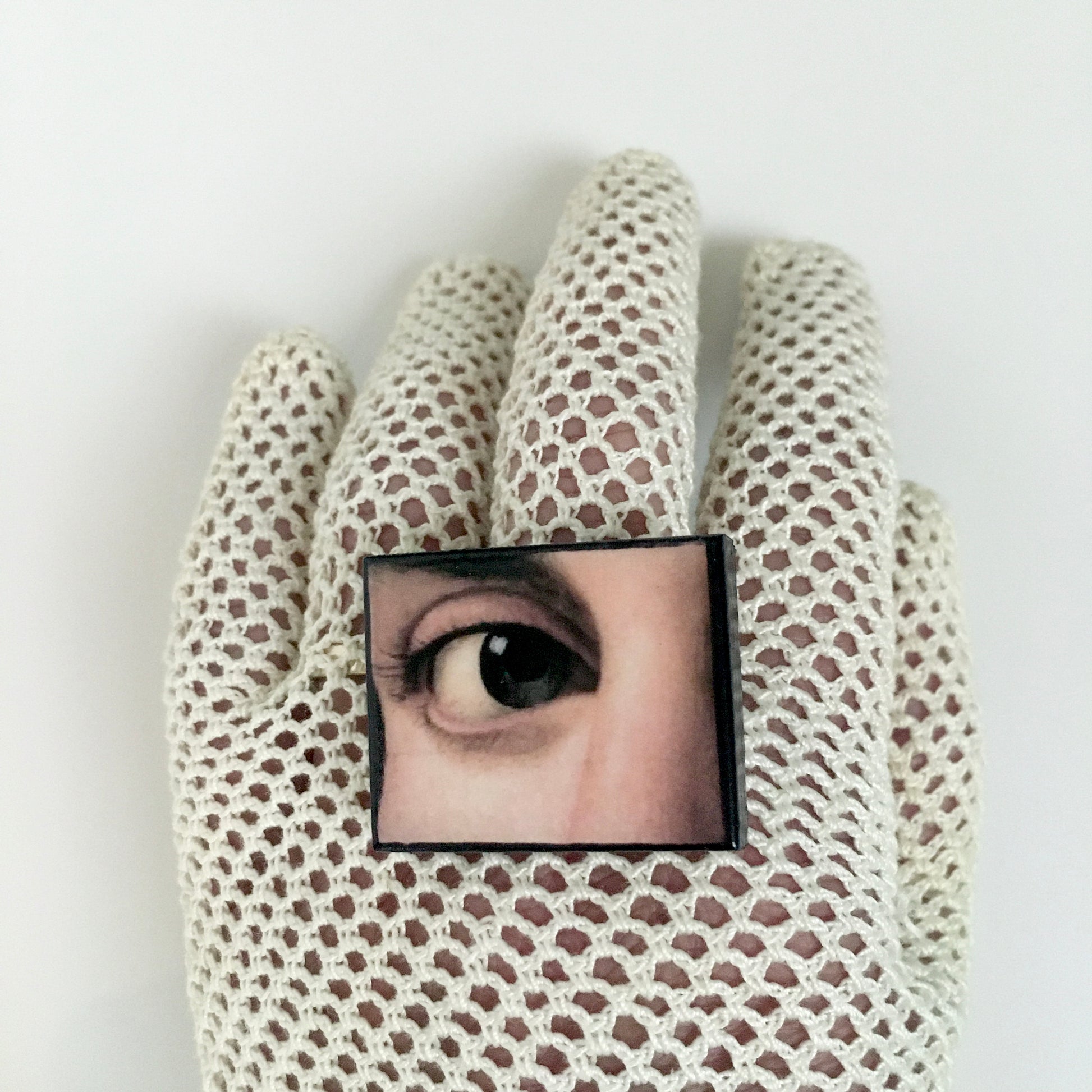 Museum-Inspired Sustainable Rings Eye art ring handmade from sustainable wood Obljewellery