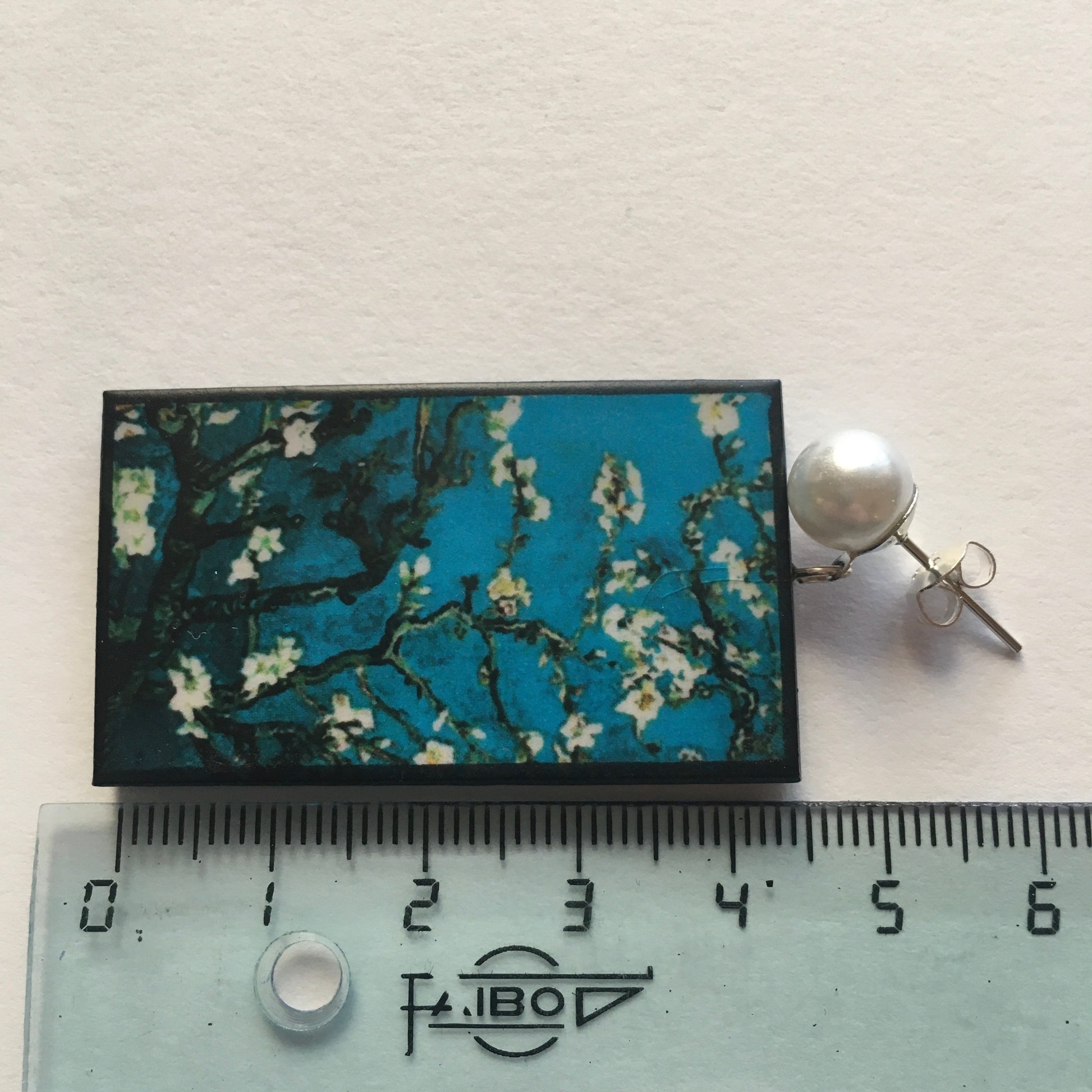 Museum-Inspired Sustainable Earrings Vincent Van Gogh earrings Obljewellery