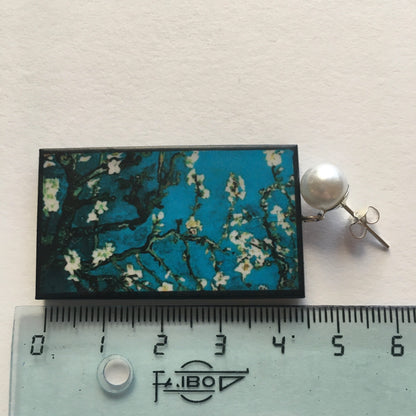 Museum-Inspired Sustainable Earrings Vincent Van Gogh earrings Obljewellery