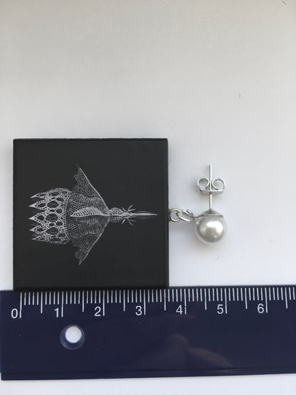 Museum-Inspired Sustainable Earrings Ernst Haeckel art earrings Obljewellery