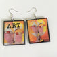 Paul Klee art earrings