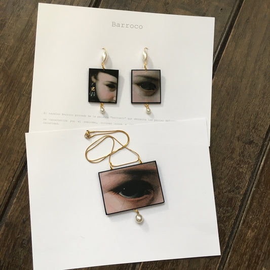 Museum-Inspired Sustainable Jewellery Sets Baroque art jewellery set Obljewellery
