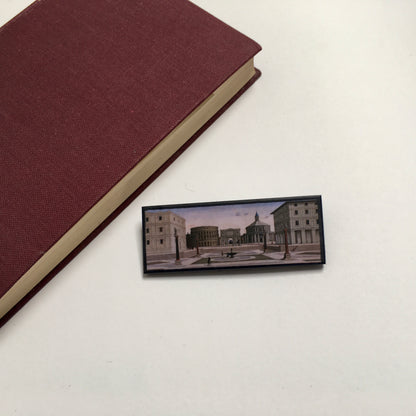Museum-Inspired Sustainable Brooches The Ideal City, sustainable artsy brooch Obljewellery