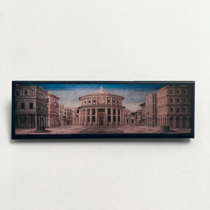 Museum-Inspired Sustainable Brooches Urbino prospective, art brooch Obljewellery