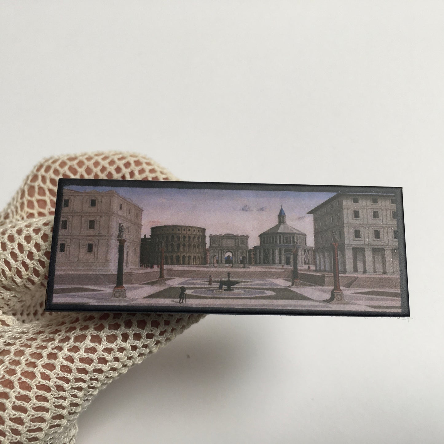 Museum-Inspired Sustainable Brooches The Ideal City, sustainable artsy brooch Obljewellery