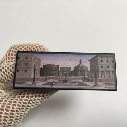 Museum-Inspired Sustainable Brooches The Ideal City, sustainable artsy brooch Obljewellery
