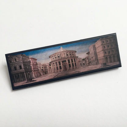 Museum-Inspired Sustainable Brooches Urbino prospective, art brooch Obljewellery