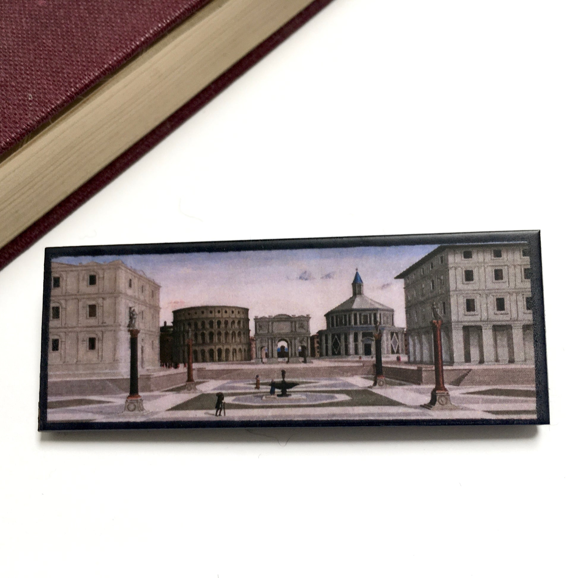 Museum-Inspired Sustainable Brooches The Ideal City, sustainable artsy brooch Obljewellery