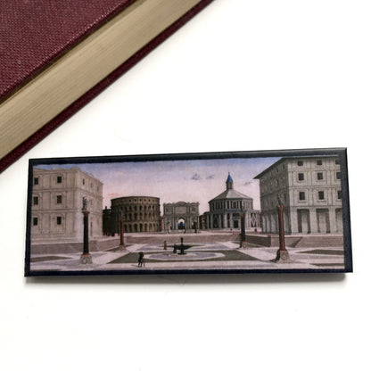 Museum-Inspired Sustainable Brooches The Ideal City, sustainable artsy brooch Obljewellery