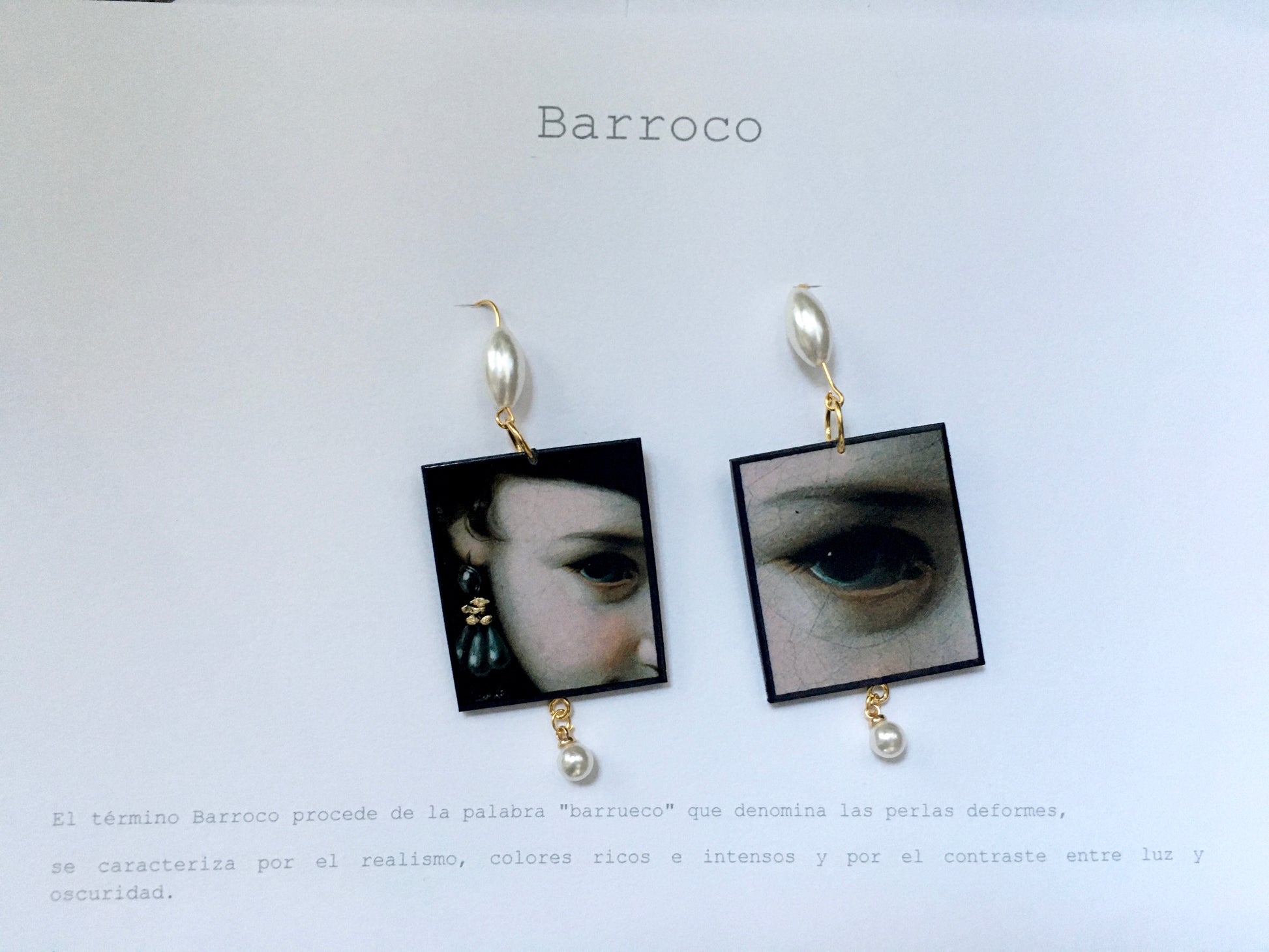 Museum-Inspired Sustainable Jewellery Sets Baroque art jewellery set Obljewellery