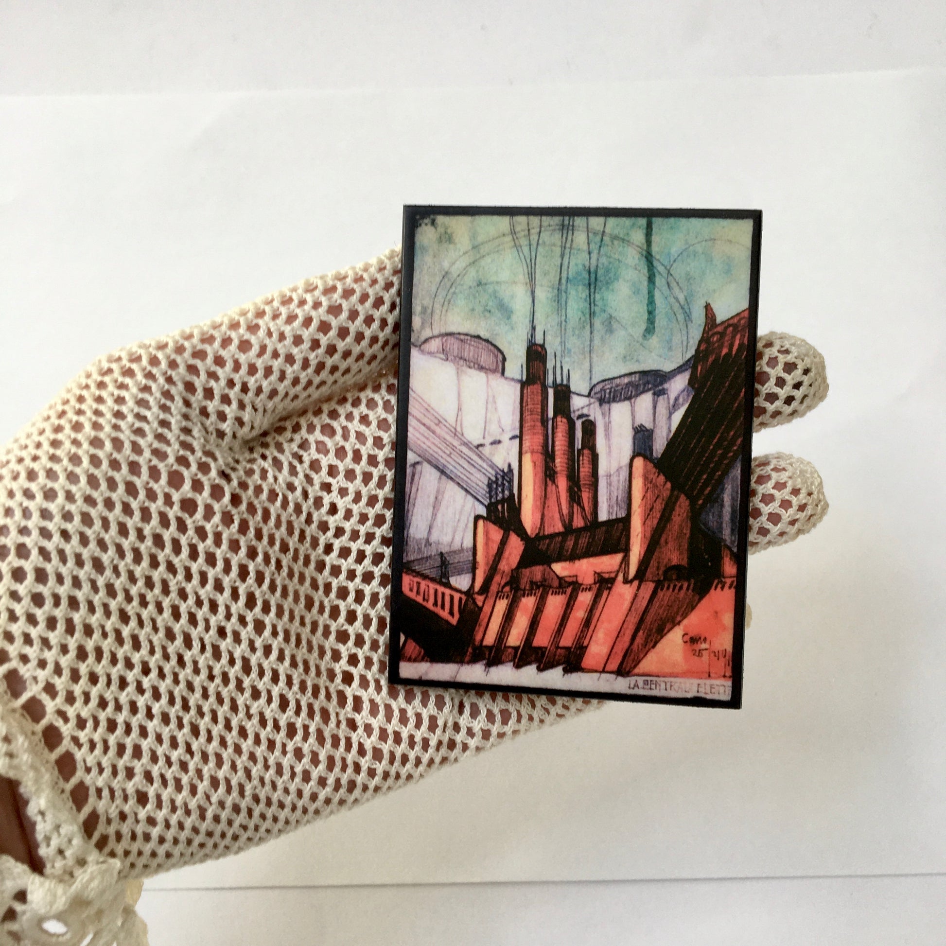 Museum-Inspired Sustainable Brooches Art brooch, Antonio Sant’Elia Obljewellery