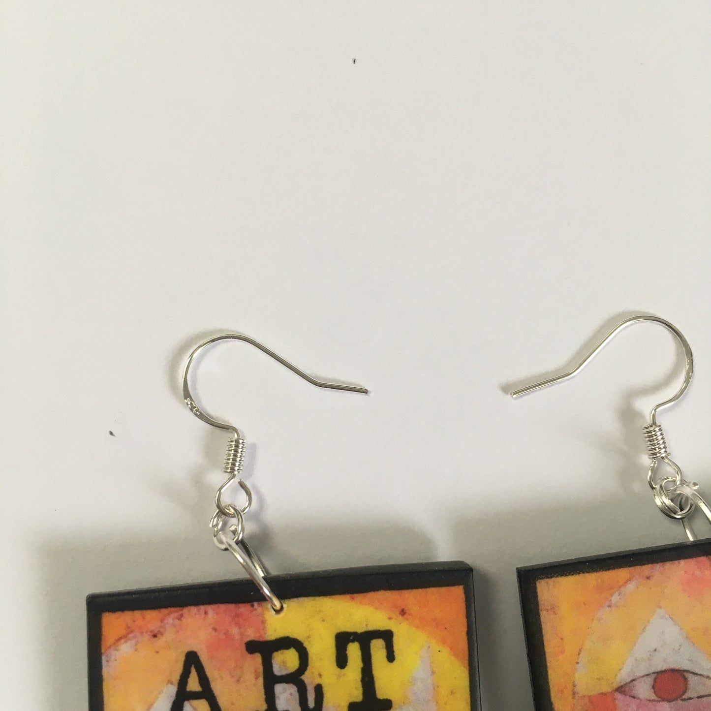 Museum-Inspired Sustainable Earrings Paul Klee art earrings Obljewellery