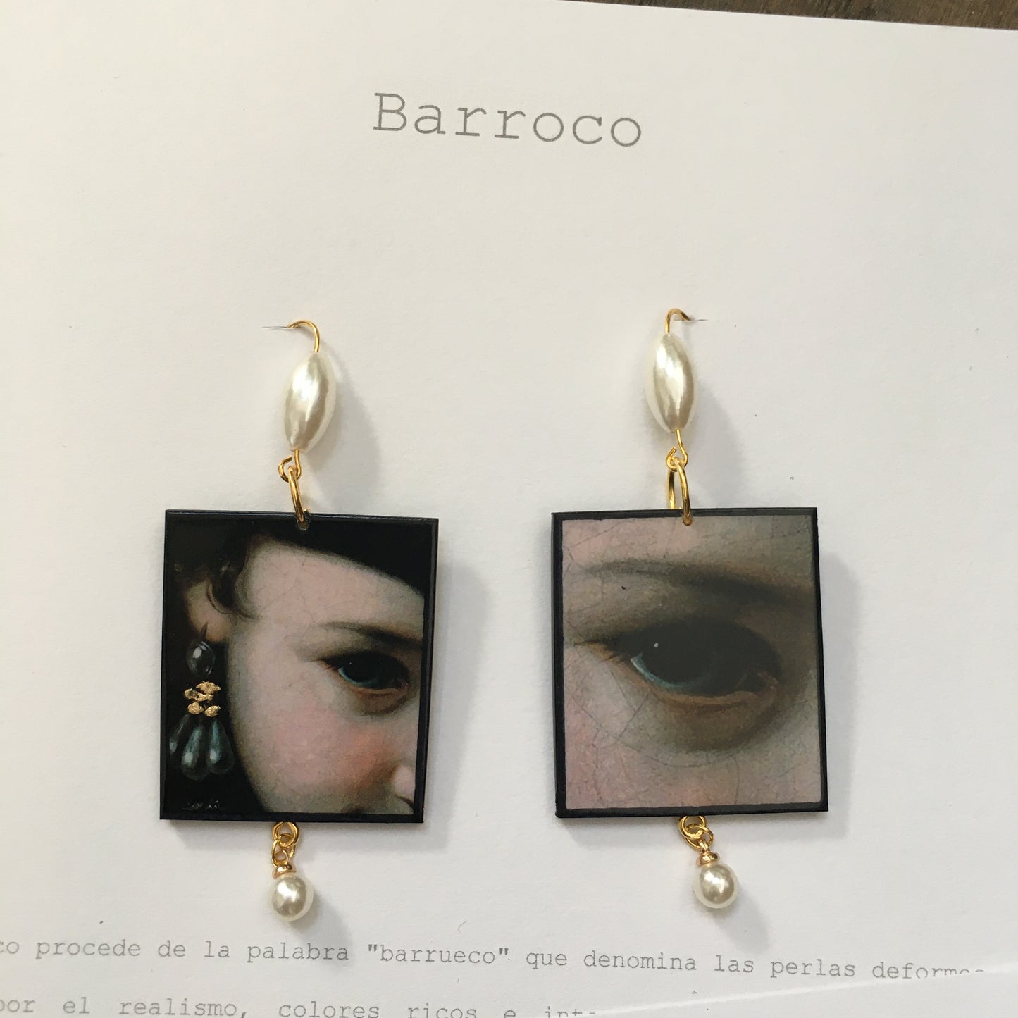 Baroque art jewellery set
